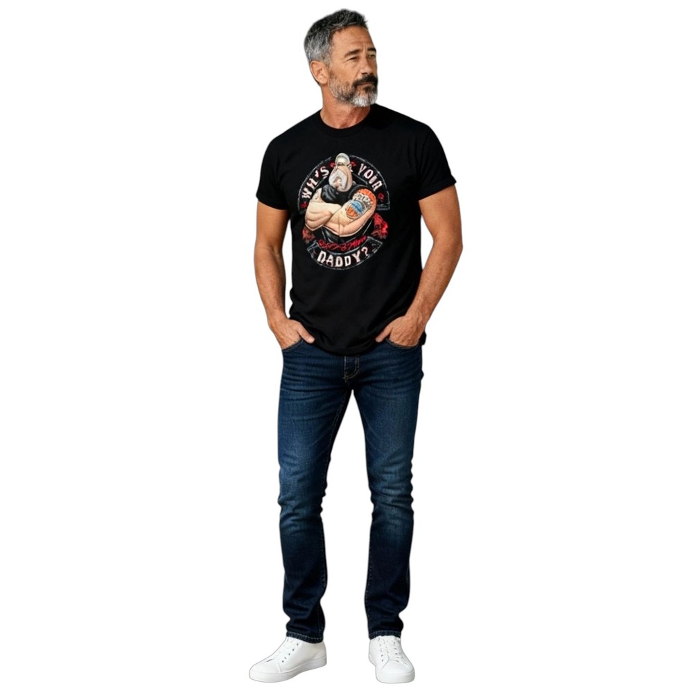 Orange County Choppers Black Printed Short‎ Sleeve Graphic Tee Shirt Large